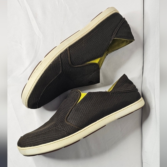 Olukai Nohea Mesh Shoe Men 11.5 Brown Slip On Convertible Comfort Sneaker Loafer - Picture 3 of 10